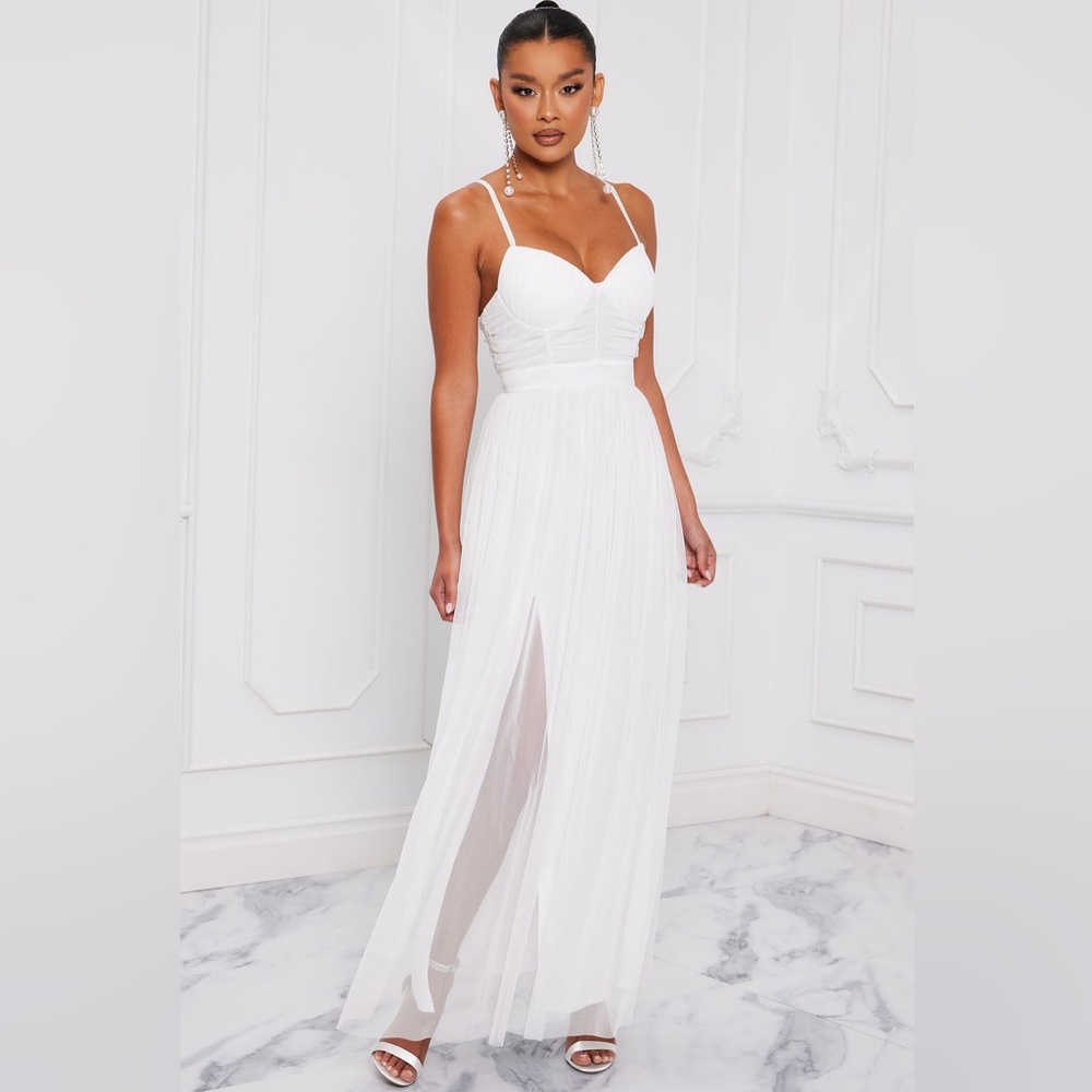 Elegant White Evening Gown